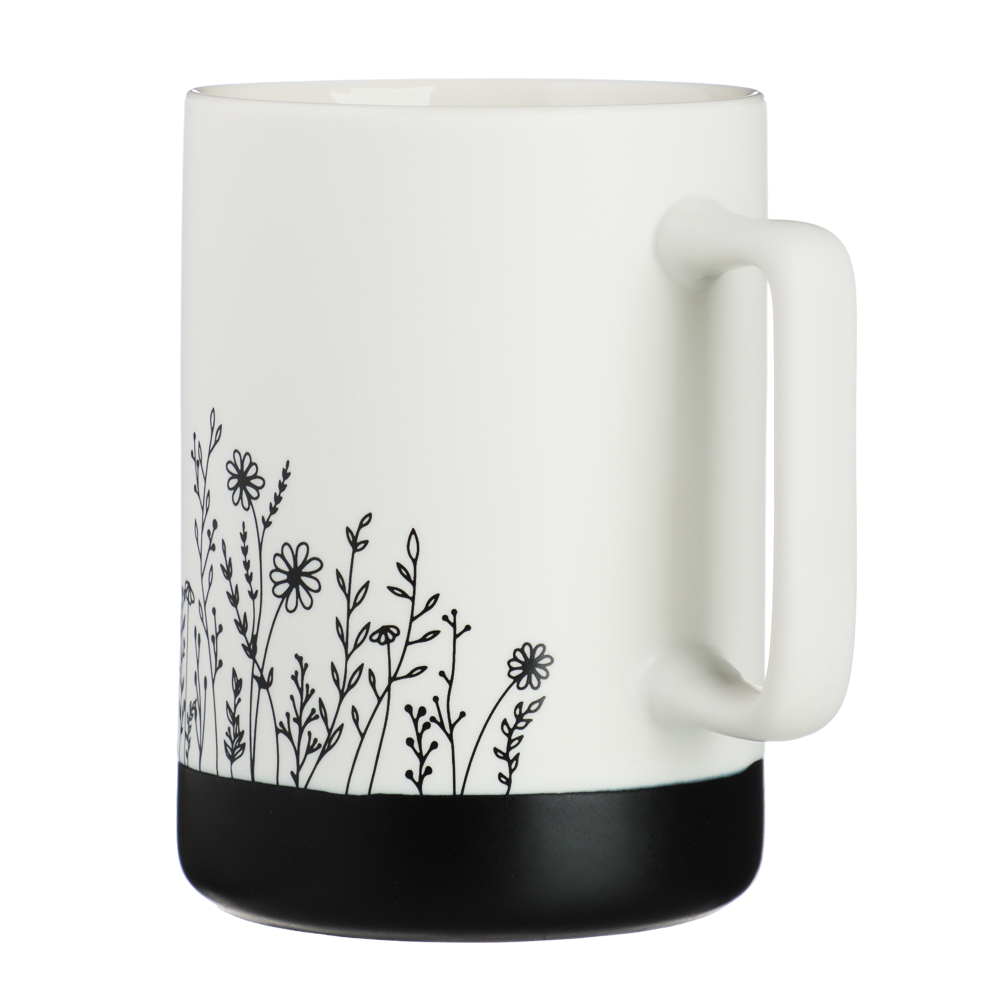 MILLIMI Нежность Кружка 400мл, фарфор, 4 дизайна, арт.№ 806-188