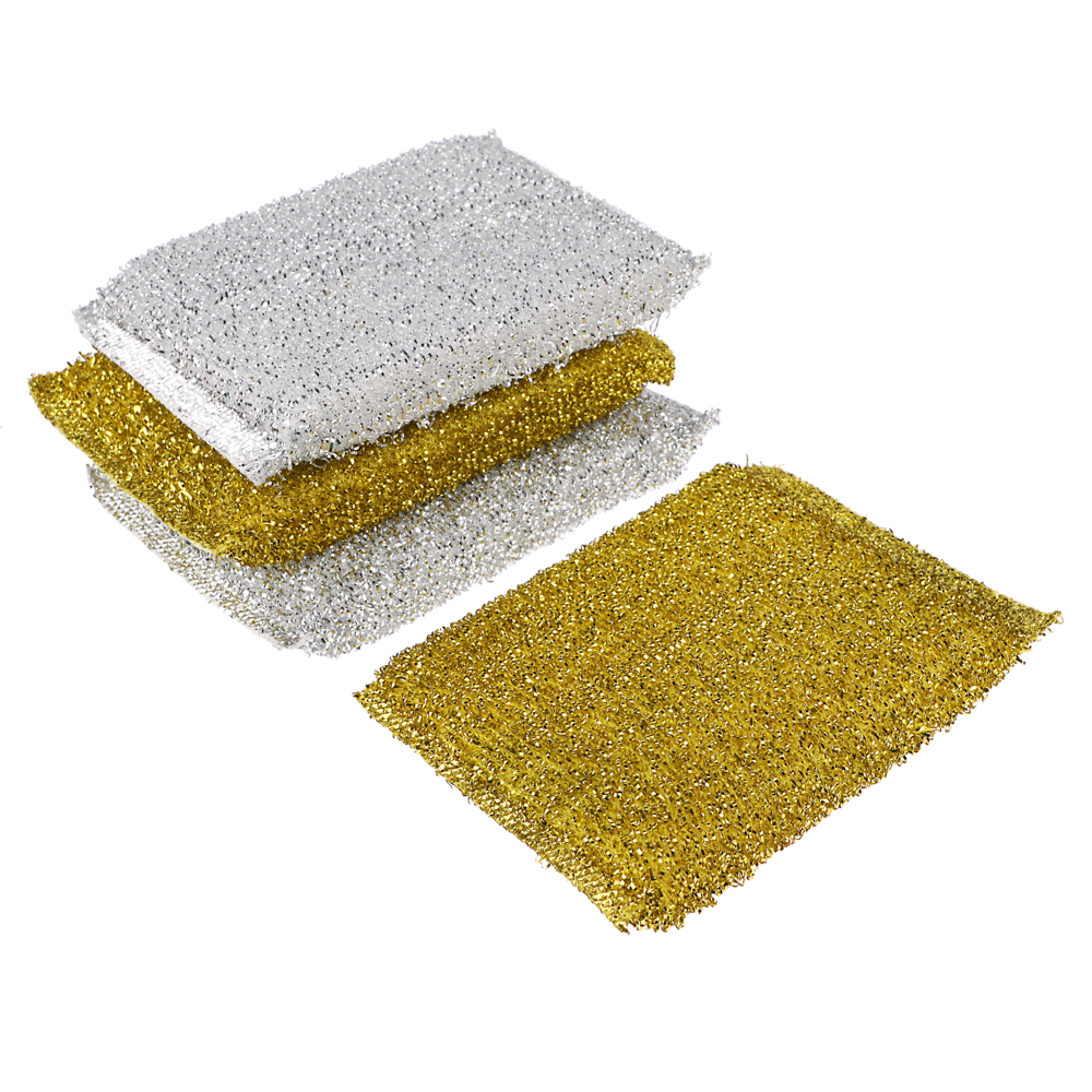 Губки для мытья посуды тм VETTA, 4 шт, 8х12см, 2 цвета, арт.№ 441-200