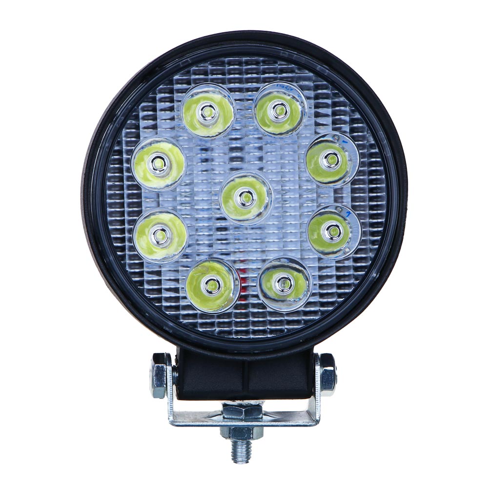 NG Фара светодиодная 27W ( 9 Epistar), круглая, рассеиваемый поток, белый свет, арт.№ 706-134