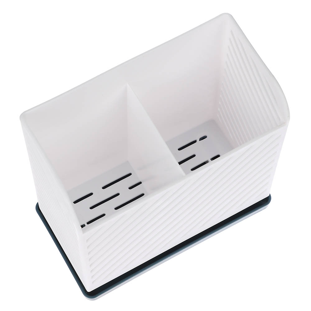 Подставка для столовых приборов тм VETTA, 15х8х14см, полипропилен, цвет белый, арт.№ 485-164