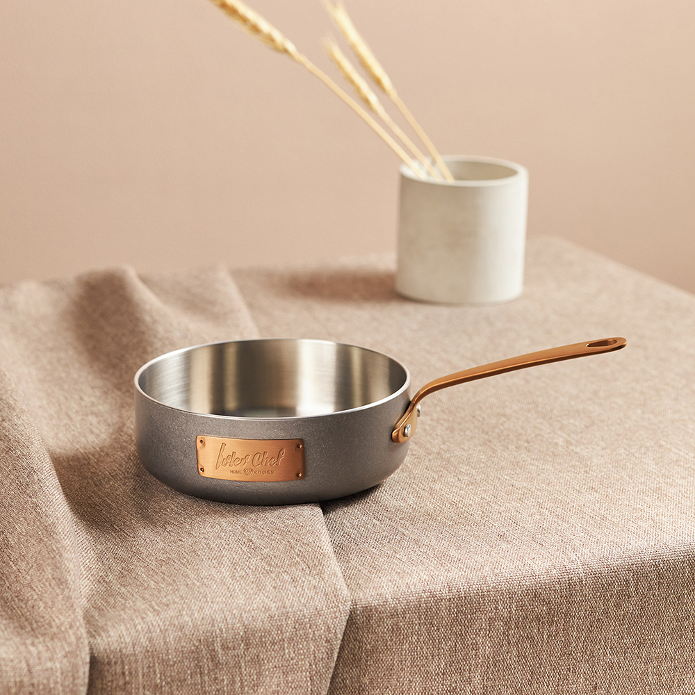 Ivlev Chef Ladoga Сковорода 14х5см индукция, нерж.сталь 18/10, арт.№ 822-005