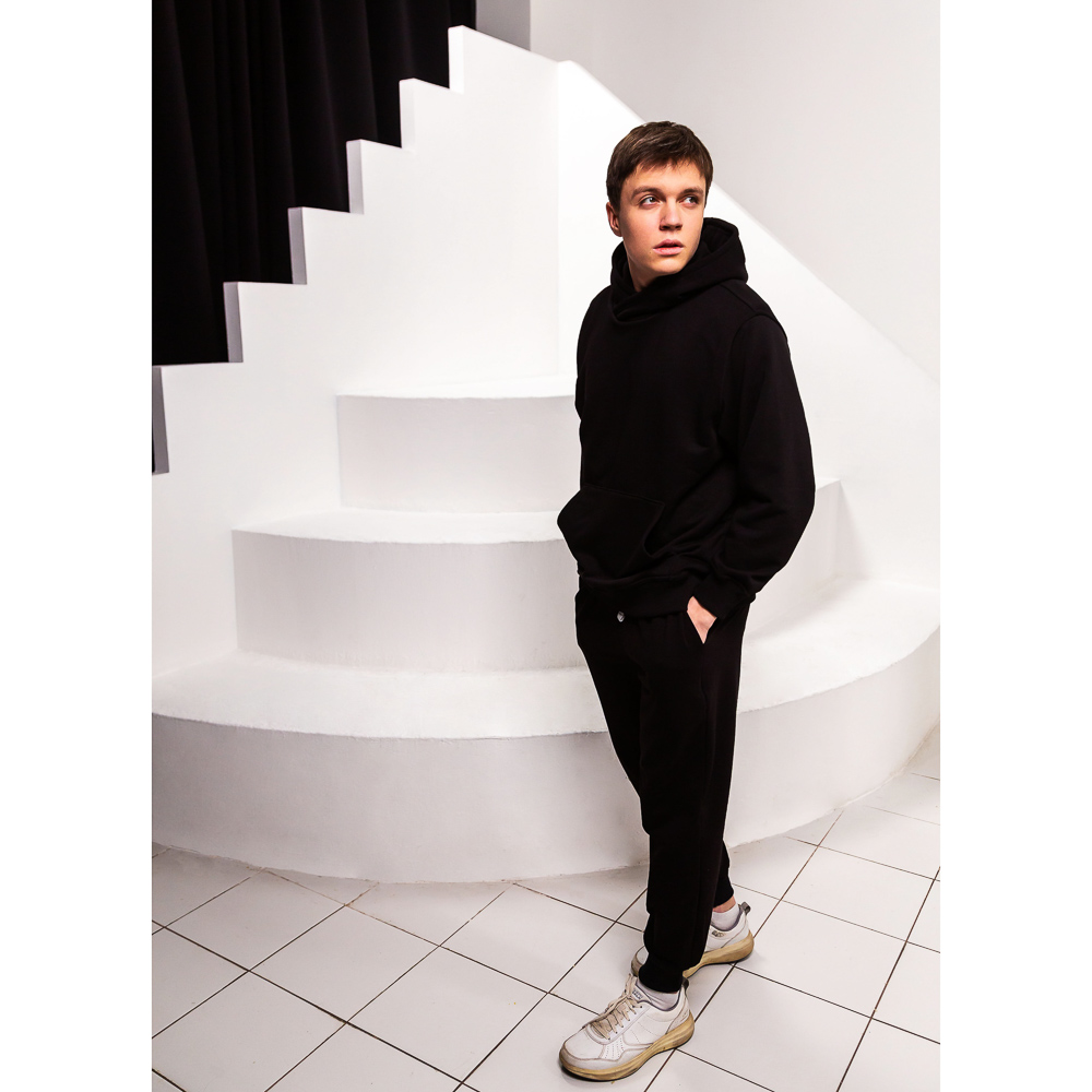 BY Basic Брюки мужские, хлопок, цвет черный, размер L, арт.№ 833-158