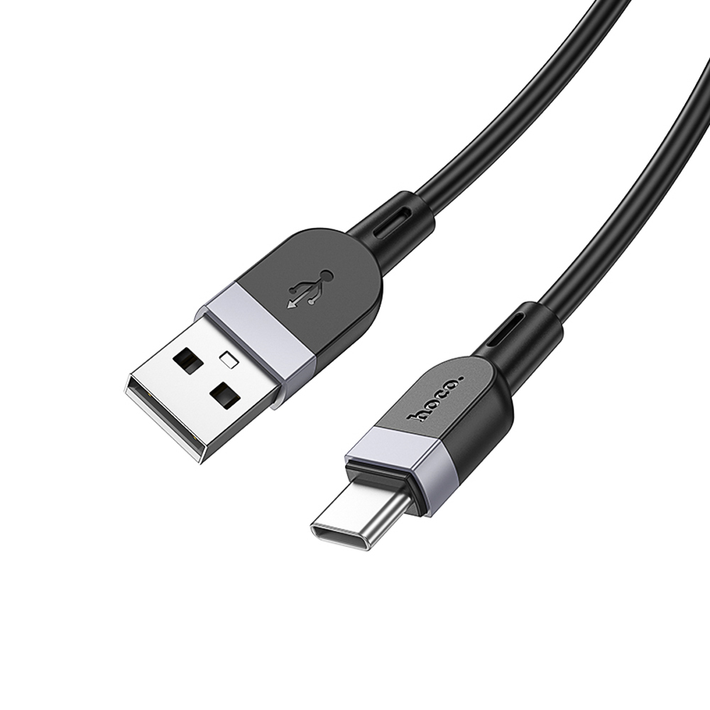 Кабель для зарядки USB(A)-Type C hoco. модель X109 Energy, 2 м, силикон, черный, арт.№ 931-578