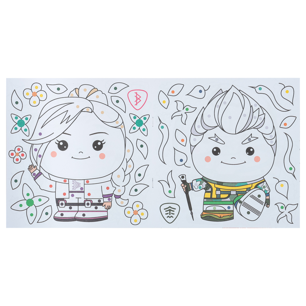 BY Раскраска "Русские супергерои", бумага, 20х20 см, 12 стр., 3 дизайна, арт.№ 428-067