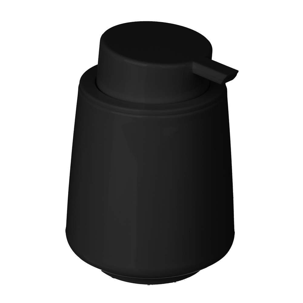 Vetta Дозатор для жидкого мыла, пластик, 350 мл, 13x9,5x9,5 см, черный, арт.№ 478-267