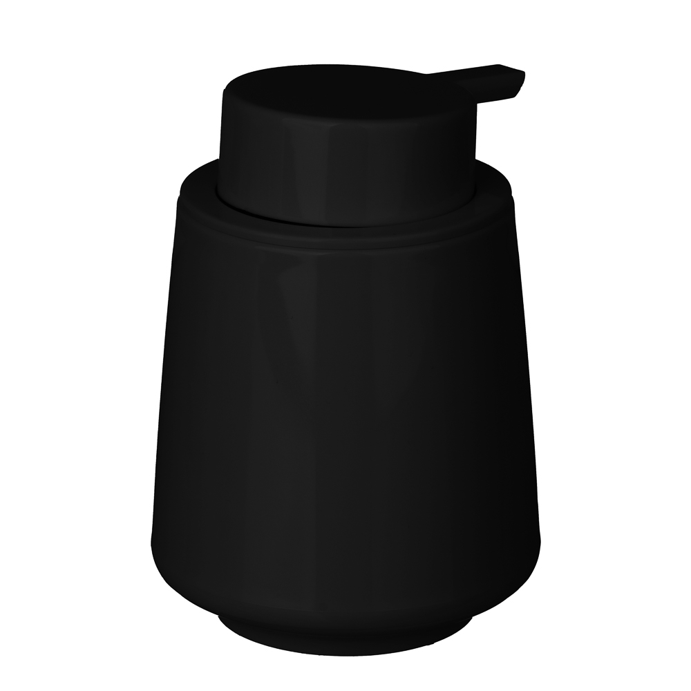 Vetta Дозатор для жидкого мыла, пластик, 350 мл, 13x9,5x9,5 см, черный, арт.№ 478-267