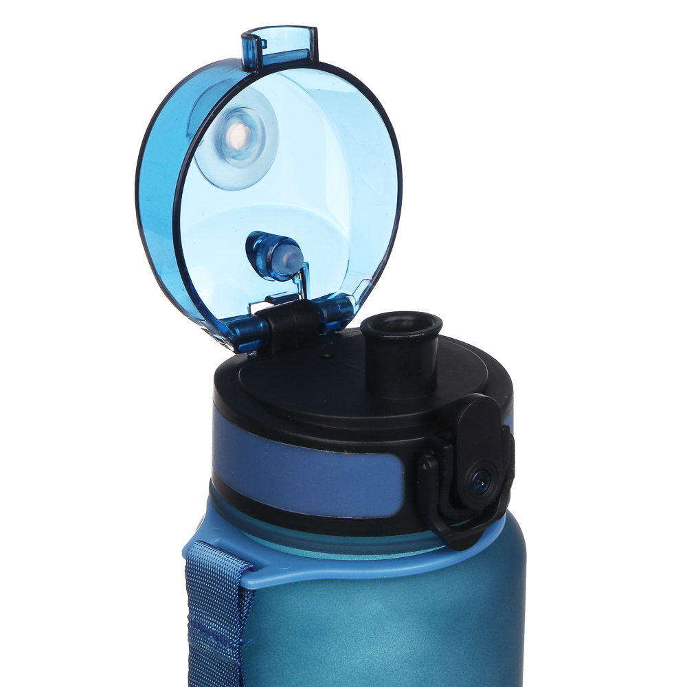 Бутылка спортивная с замком тм BY SPORT, 650мл, РС, РР, 2 цвета, арт.№ 088-141