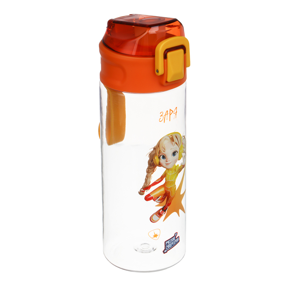 Бутылка спортивная тм BY Русские Супергерои, 7,3x21,3см, 600мл, PC, PP, 8 дизайнов, арт.№ 088-142