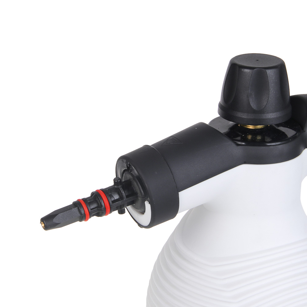 LEBEN Пароочиститель, 1000Вт, 9 насадок, от сети 220В, серый, арт.№ 248-018