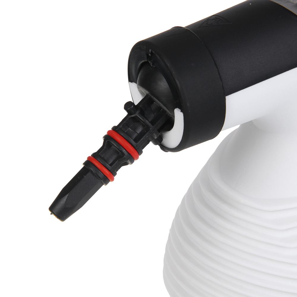 LEBEN Пароочиститель, 1000Вт, 9 насадок, от сети 220В, серый, арт.№ 248-018