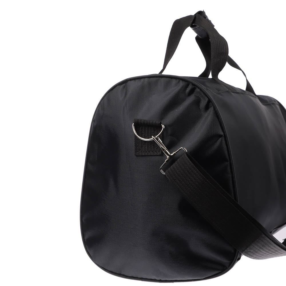 Сумка спортивная тм BY SPORT, 48x28x22см, полиэстер 420D, ПВХ, цвет черный, арт.№ 204-042