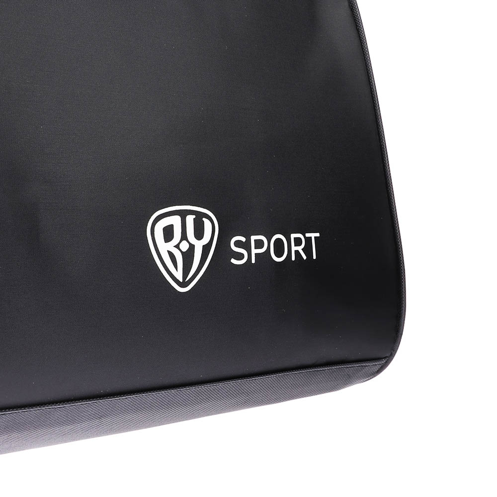 Сумка спортивная тм BY SPORT, 48x28x22см, полиэстер 420D, ПВХ, цвет черный, арт.№ 204-042