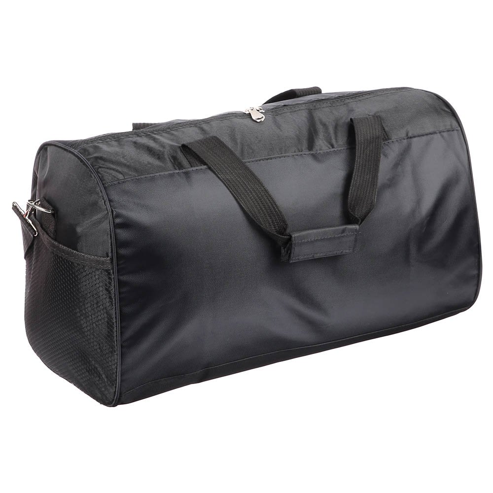 Сумка спортивная тм BY SPORT, 48x28x22см, полиэстер 420D, ПВХ, цвет черный, арт.№ 204-042