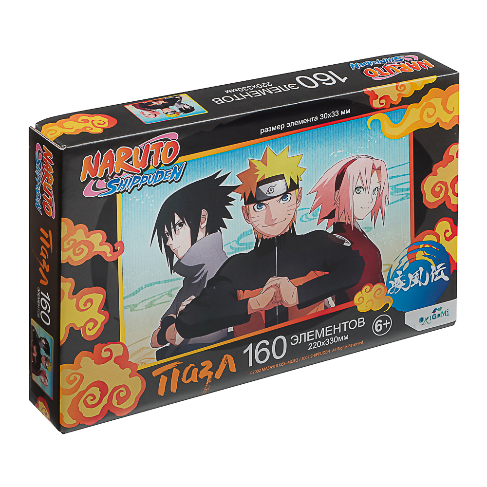 Naruto Пазл 160 элементов, 19,7x13,4x3 см, арт.№ 285-246