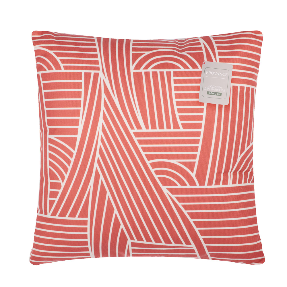 PROVANCE Кантри Подушка декоративная велюр, 40х40см, 100% полиэстер, арт.№ 497-107