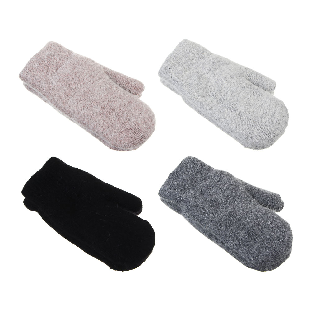 GALANTE Варежки, р.18-20, 20%ангора, 15%шерсть, 15%акрил, 12%нейлон, 38%полиэст, цв.в ас-те, ОЗ25-14, арт.№ 363-430