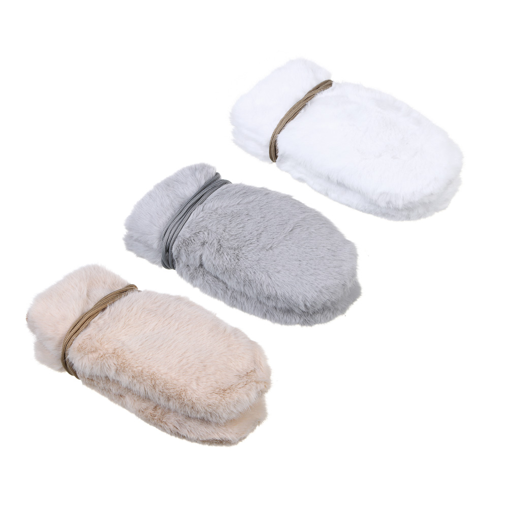 GALANTE Рукавицы женские из экомеха на веревке, р.18-20, 100% полиэстер, цвета в ас-те, ОЗ25-15, арт.№ 363-431