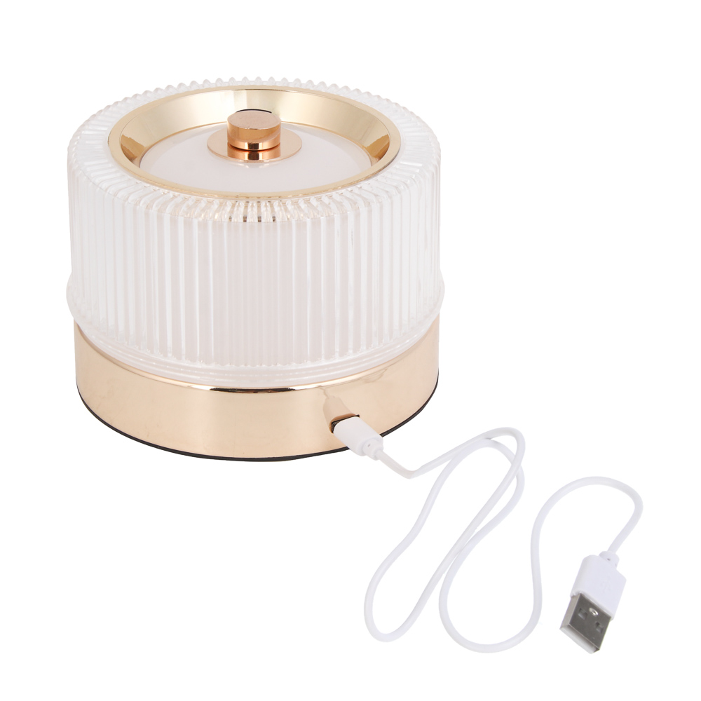 Светильник переносной настольный BY Glow LED, 800 мАч, 3,7В, USB 5В/1А, 3 режима, пластик, золотой, арт.№ 476-636