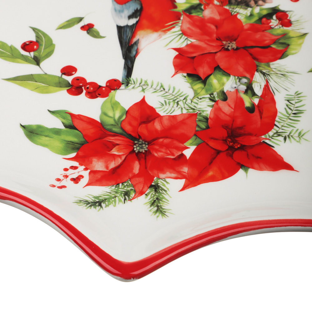 MILLIMI Винтер Блюдо в форме звезды, 25,5х2см, керамика, арт.№ 820-822