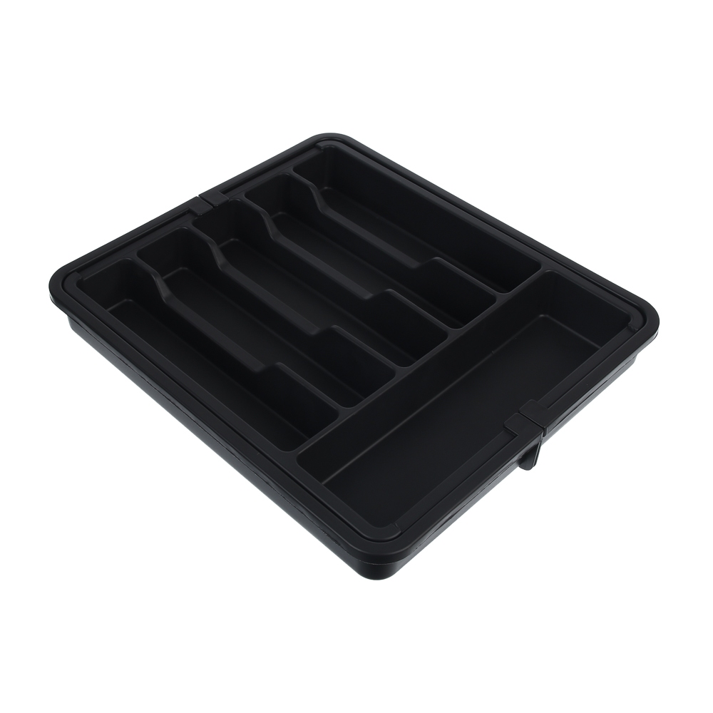 Лоток для столовых приборов тм VETTA, раздвигающийся, 37х33 см, пластик, арт.№ 485-197