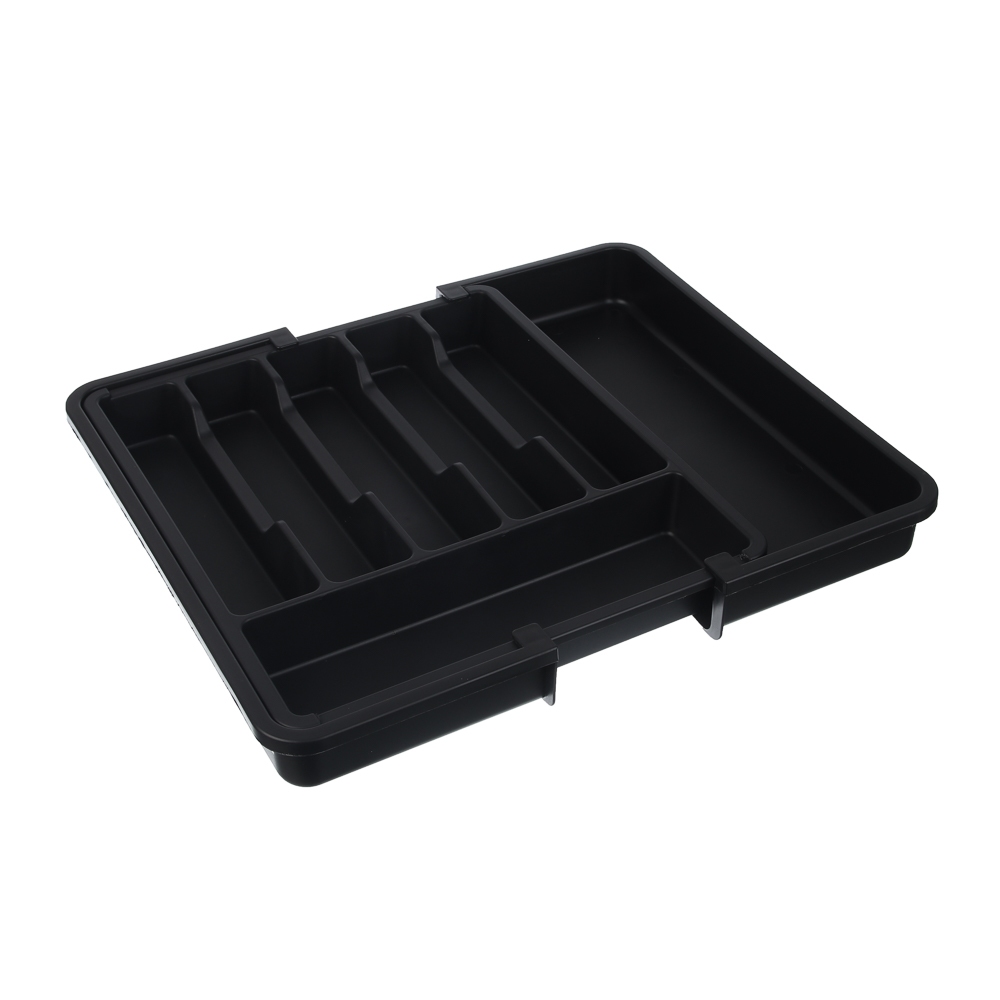 Лоток для столовых приборов тм VETTA, раздвигающийся, 37х33 см, пластик, арт.№ 485-197