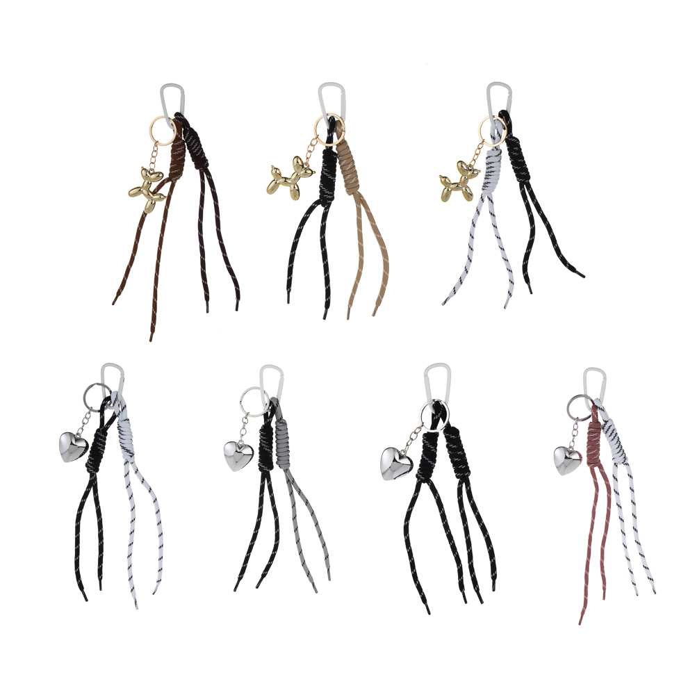 Подвеска брелок шнур паракорд 2 шт и шарм игрушка тм ЮL, ПУ, нейлон, металл, 2 дизайна, арт.№ 334-152