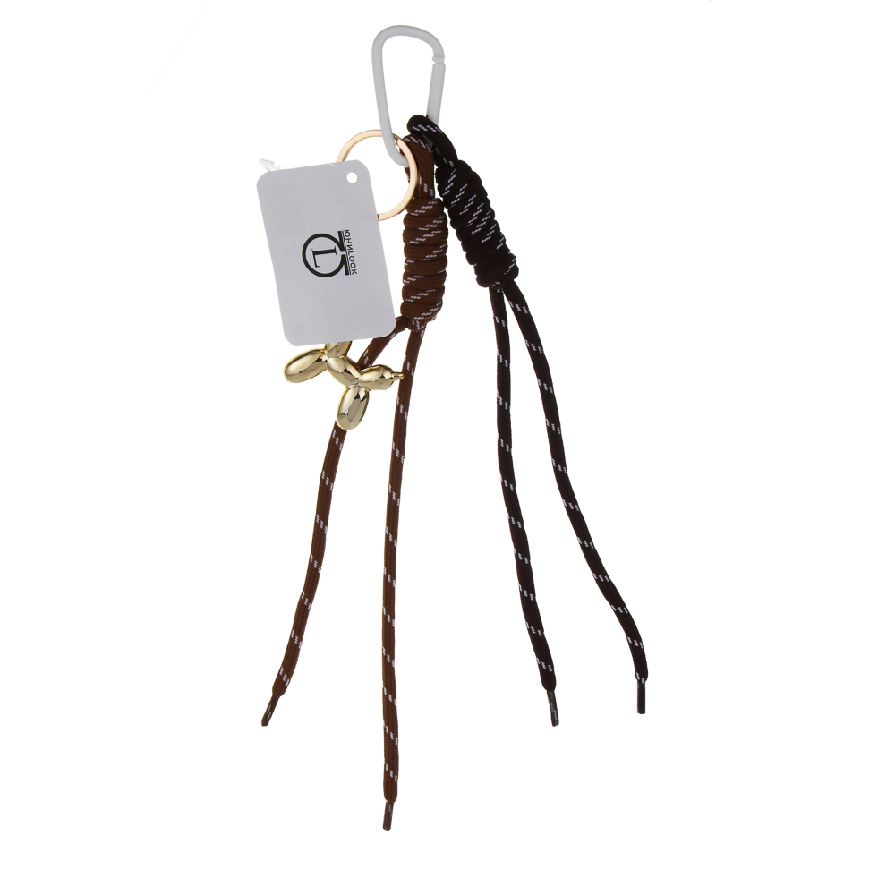 Подвеска брелок шнур паракорд 2 шт и шарм игрушка тм ЮL, ПУ, нейлон, металл, 2 дизайна, арт.№ 334-152