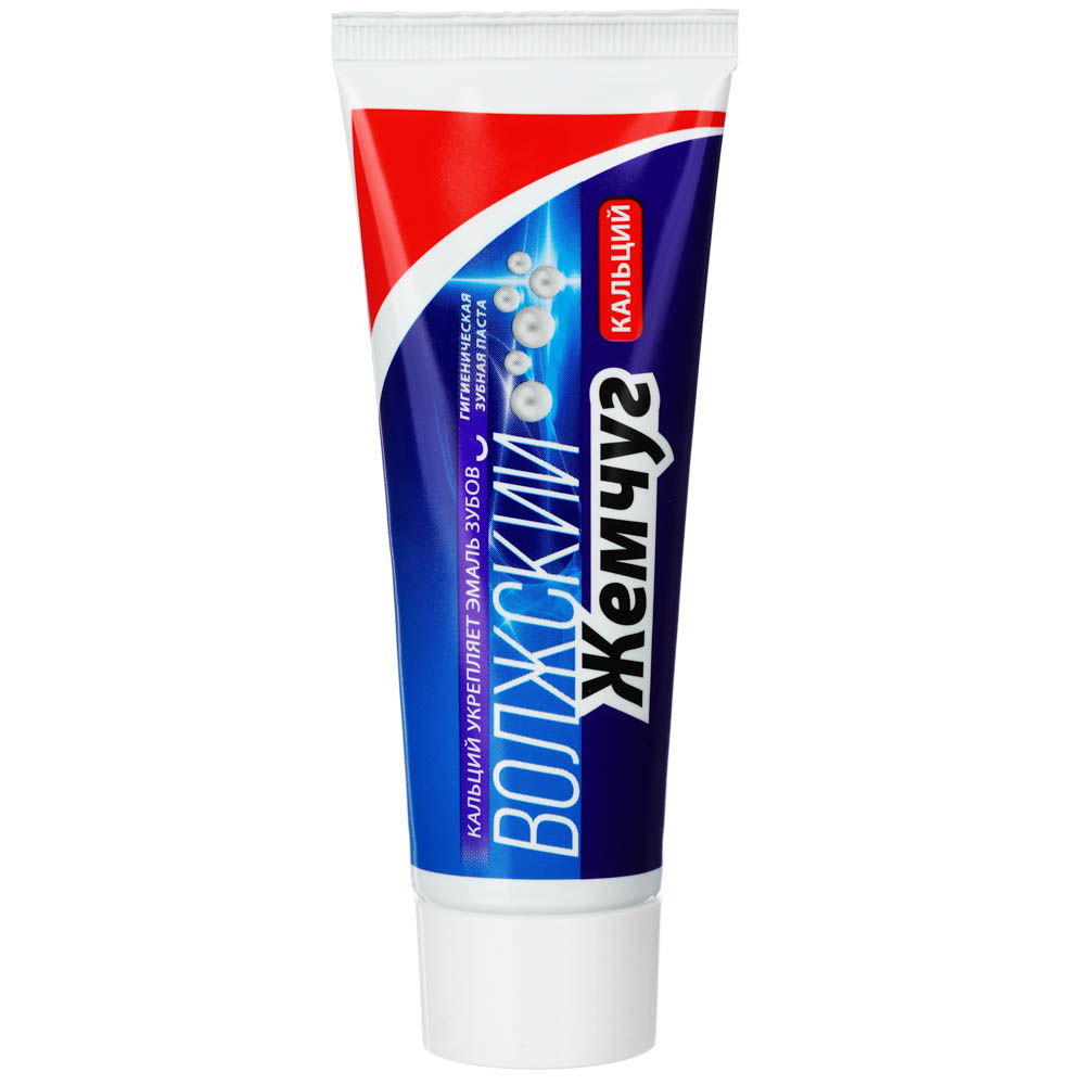 Зубная паста ВОЛЖСКИЙ ЖЕМЧУГ Кальций, п/б, 90гр, арт.№ 981-001