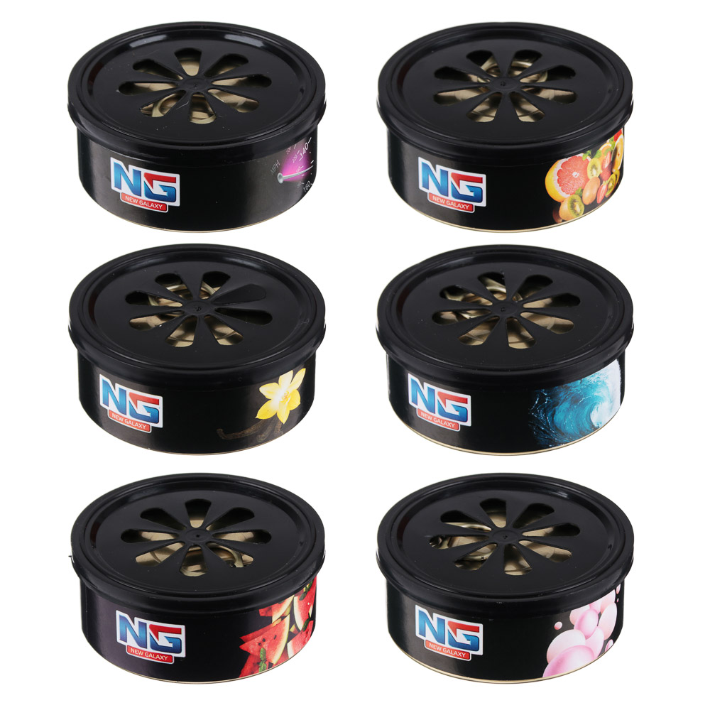 NEW GALAXY Ароматизатор Органик, бабл гам, ваниль, океан, арбуз, новая машина, тутти фрутти, арт.№ 794-586