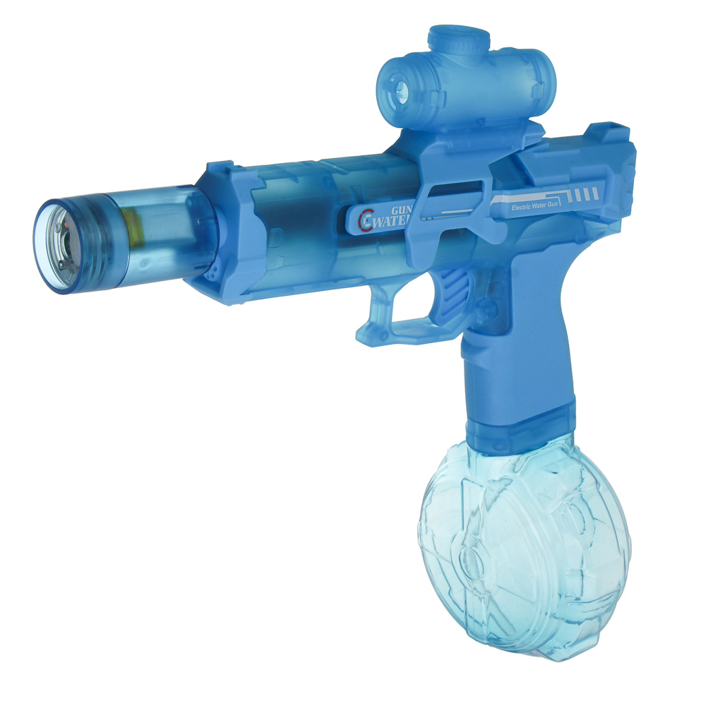 Водный пистолет электрический, 320мл, РР, свет, вибрация, АКБ, арт.№ 261-812