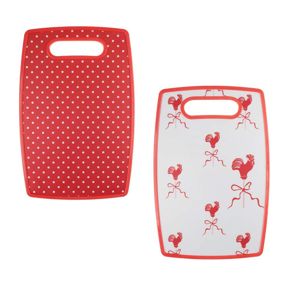 Доска разделочная тм VETTA Ностальгия, 20х30х1,2см, полипропилен 2 дизайна, арт.№ 852-163