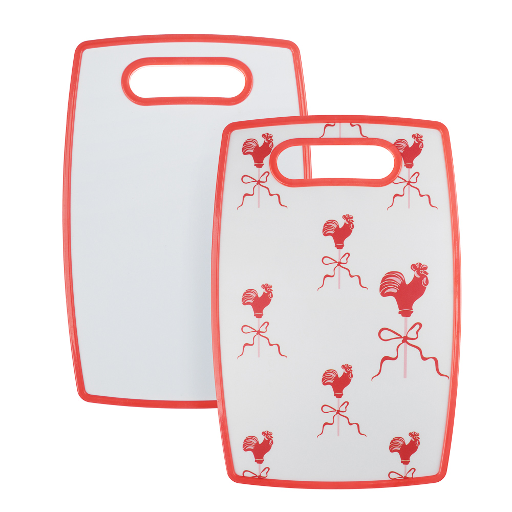 Доска разделочная тм VETTA Ностальгия, 20х30х1,2см, полипропилен 2 дизайна, арт.№ 852-163