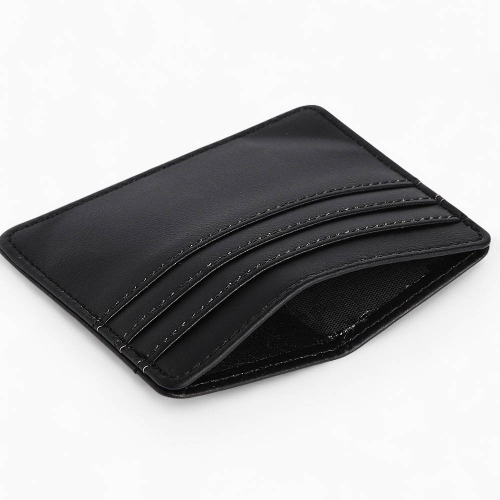 Картхолдер 10,2x0,4x8,2 см, отд д/карт, иск кожа, черный, арт.№ 303-081