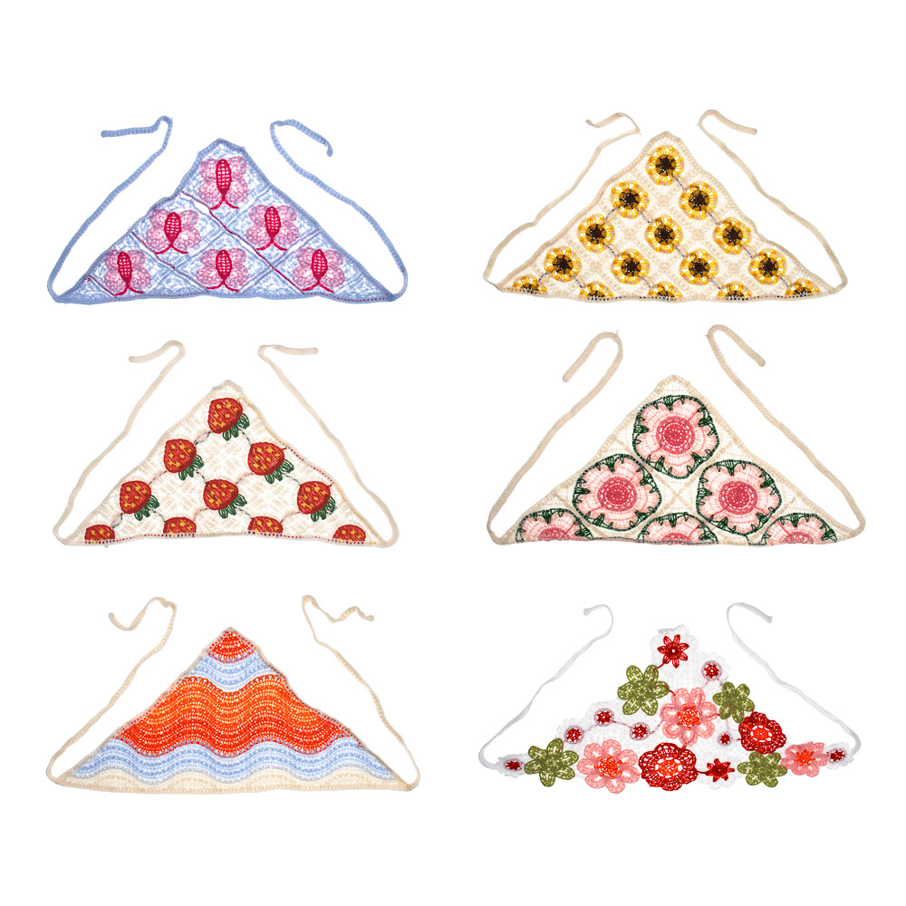 GALANTE Косынка вязаная женская, р-р 50x35см, 100% полиэстер, 6 дизайнов, арт.№ 314-930