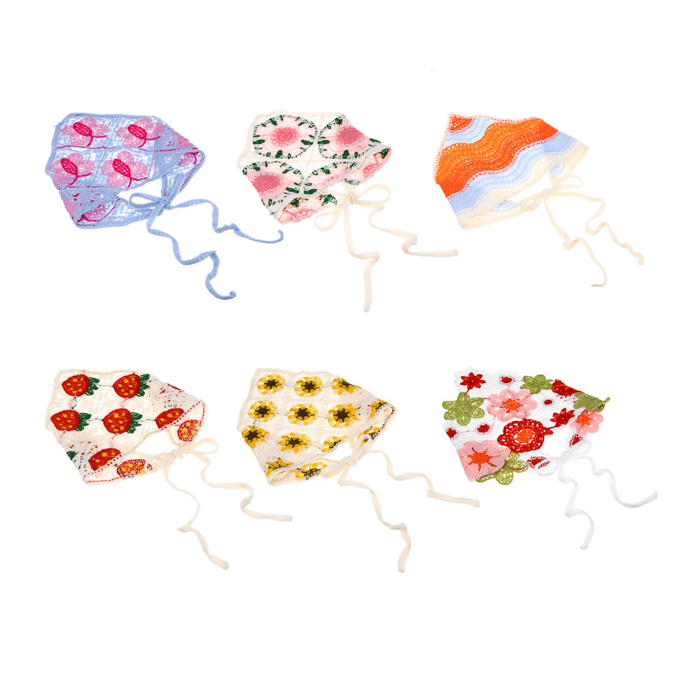 GALANTE Косынка вязаная женская, р-р 50x35см, 100% полиэстер, 6 дизайнов, арт.№ 314-930