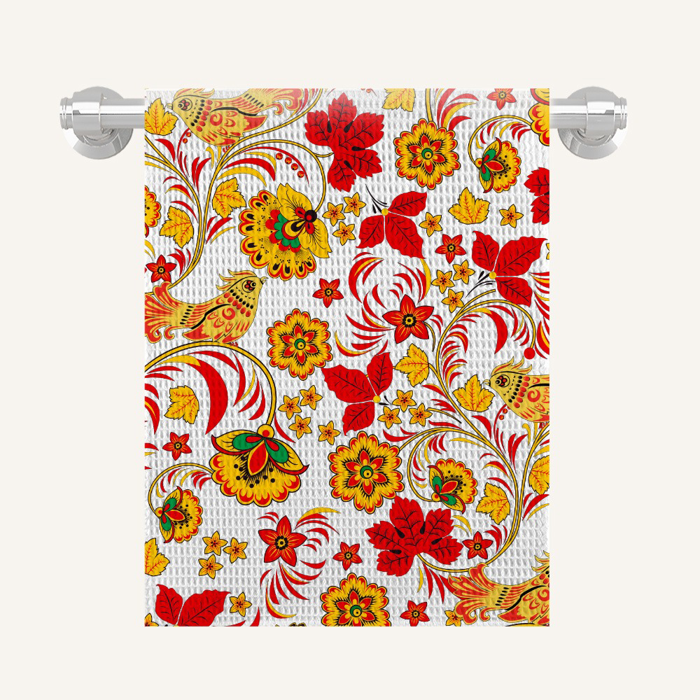 PROVANCE Хохлома Полотенце кухонное 40х60см, 100% полиэстер, арт.№ 434-213