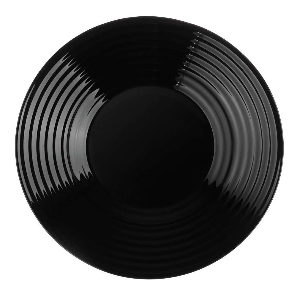 MILLIMI Бароло Тарелка суповая 21,5см черная опаловое стекло, арт.№ 818-375