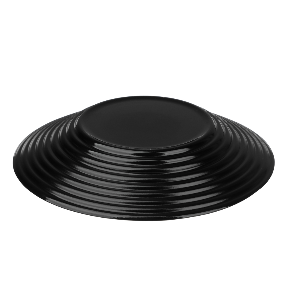 MILLIMI Бароло Тарелка суповая 21,5см черная опаловое стекло, арт.№ 818-375
