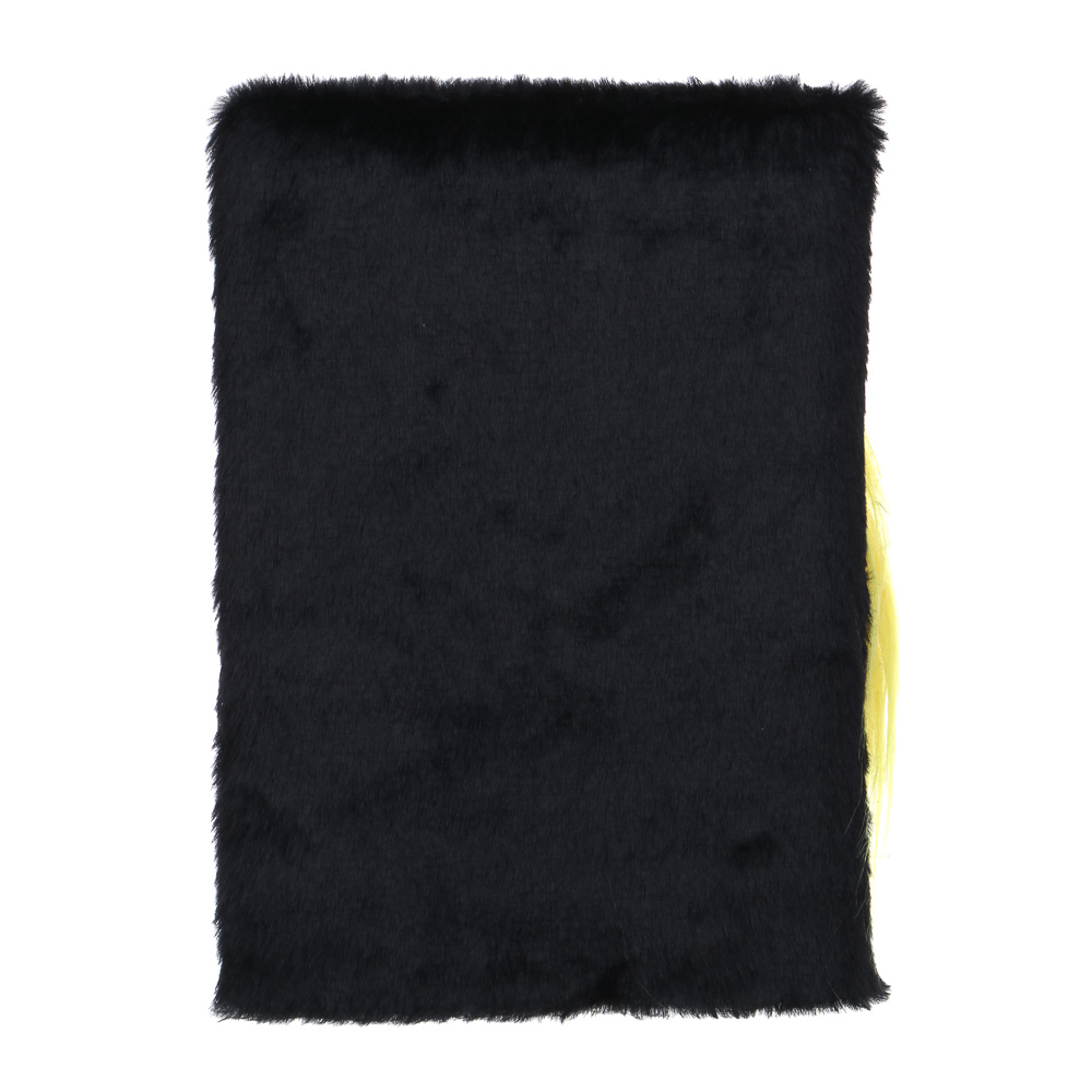 Записная книжка А5, 21х14,5см, 80л., тв.обложка, искусственный мех, аппликация в форме динозаврика, арт.№ 557-045