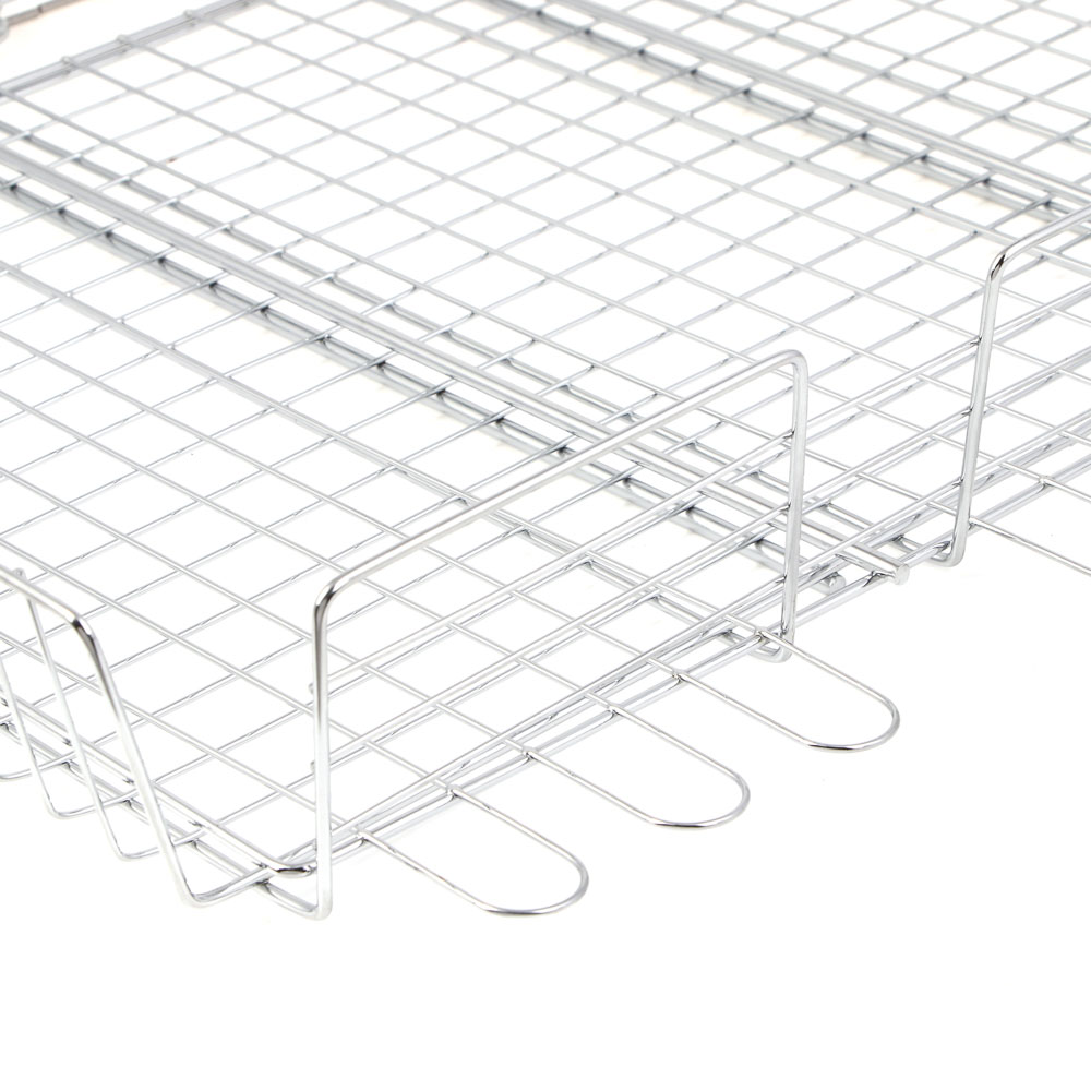 Решетка-гриль хром. тм GRILLBOOM, 30х40х7см, арт.№ 104-025