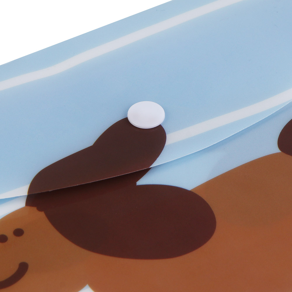 Папка с кнопкой А4 33х23см, "Минисо Стайл", 200мкм, ПП, 2 дизайна, арт.№ 524-359