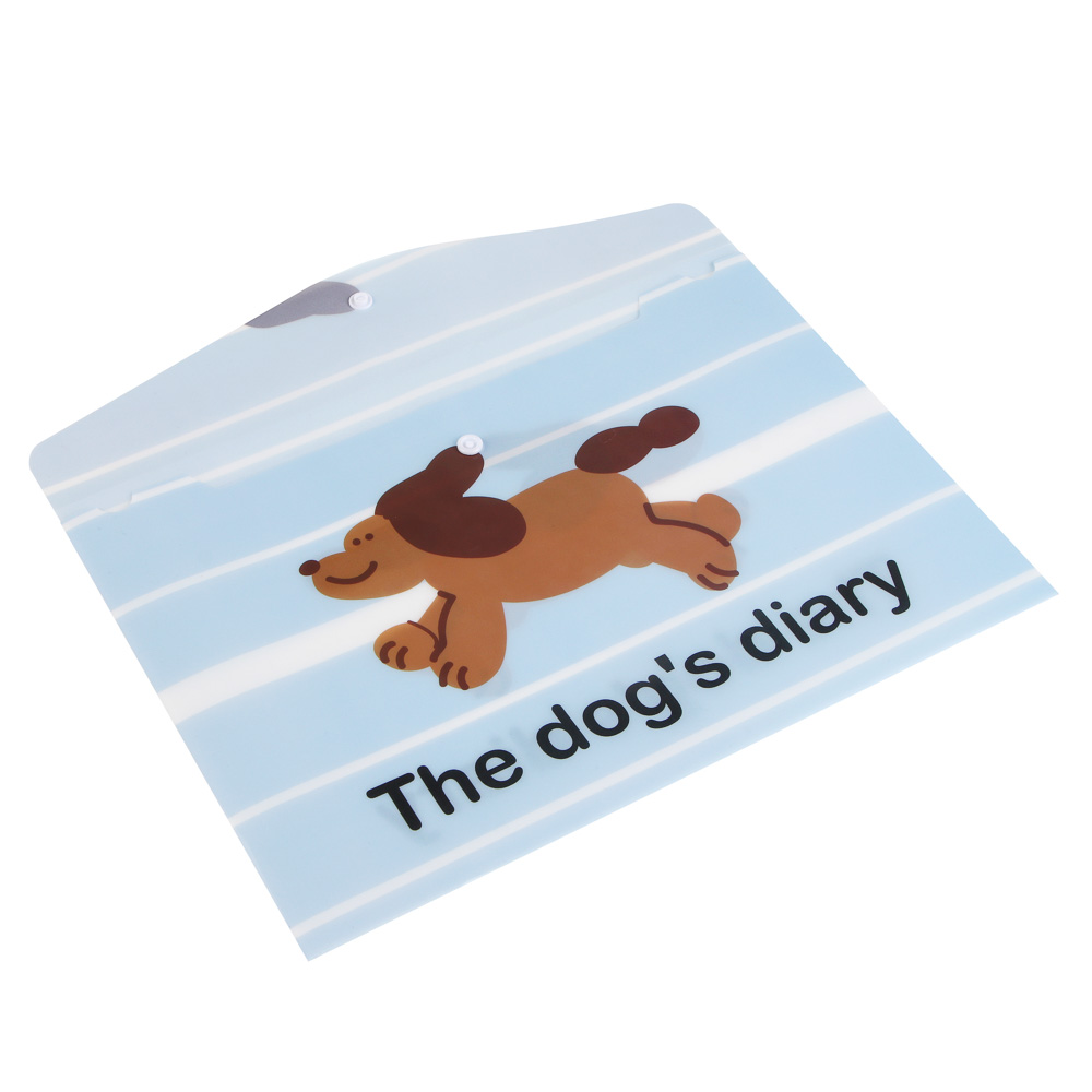 Папка с кнопкой А4 33х23см, "Минисо Стайл", 200мкм, ПП, 2 дизайна, арт.№ 524-359