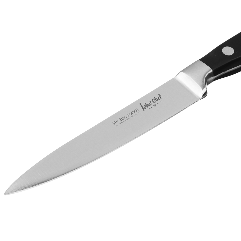 Ivlev Chef Profi Нож кухонный универсальный 12,7см, кованый, нерж.сталь 5Cr15, арт.№ 803-314