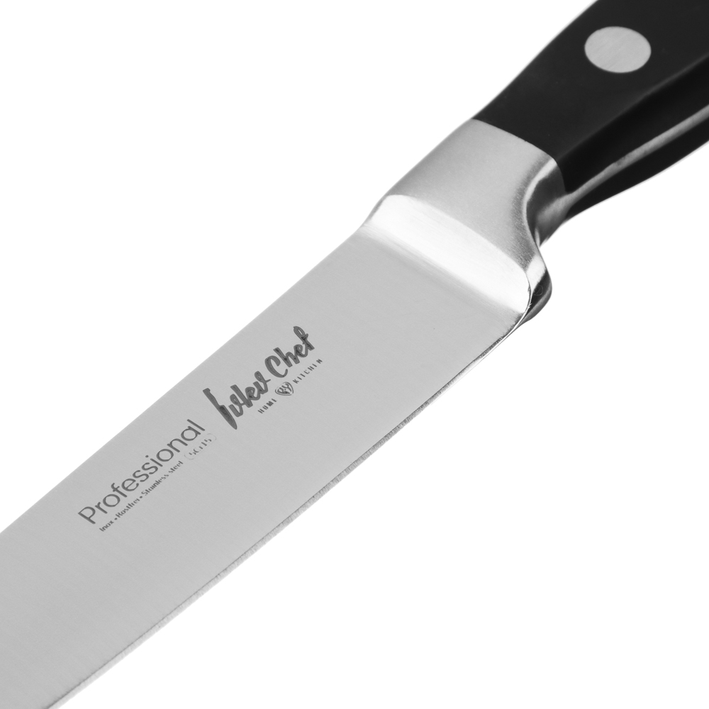 Ivlev Chef Profi Нож кухонный универсальный 12,7см, кованый, нерж.сталь 5Cr15, арт.№ 803-314