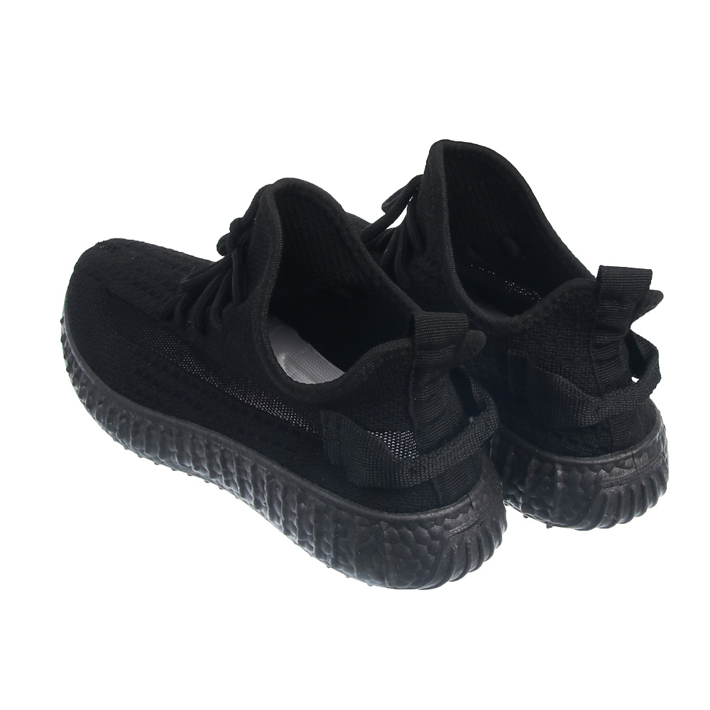 Кроссовки спортивные, р. 44, черные, полиэстер, ПВХ, арт.№ 299-308