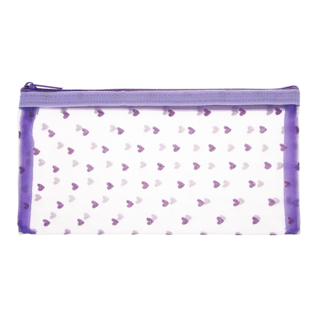 ЮL Косметичка из сетки, 100% полиэстер, 20х10 см, 4 цвета, арт.№ 327-336