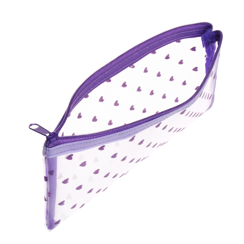 ЮL Косметичка из сетки, 100% полиэстер, 20х10 см, 4 цвета, арт.№ 327-336