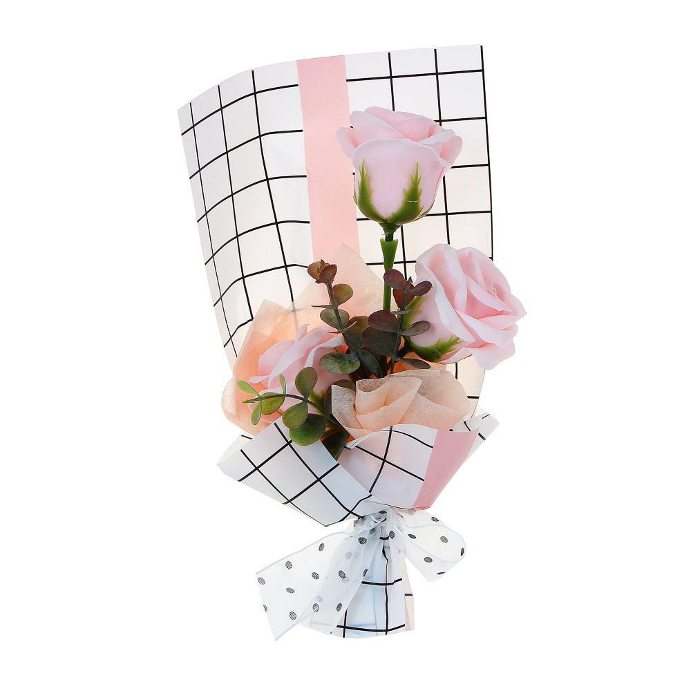 LADECOR Букет из мыльных лепестков, 12x7x28 см, арт K-567, 4 цвета, арт.№ 516-005