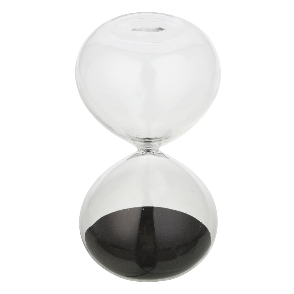 Часы песочные 7,5х14,5 см, стекло, песок, 15 минут, 2 цвета песка, арт.№ 597-291