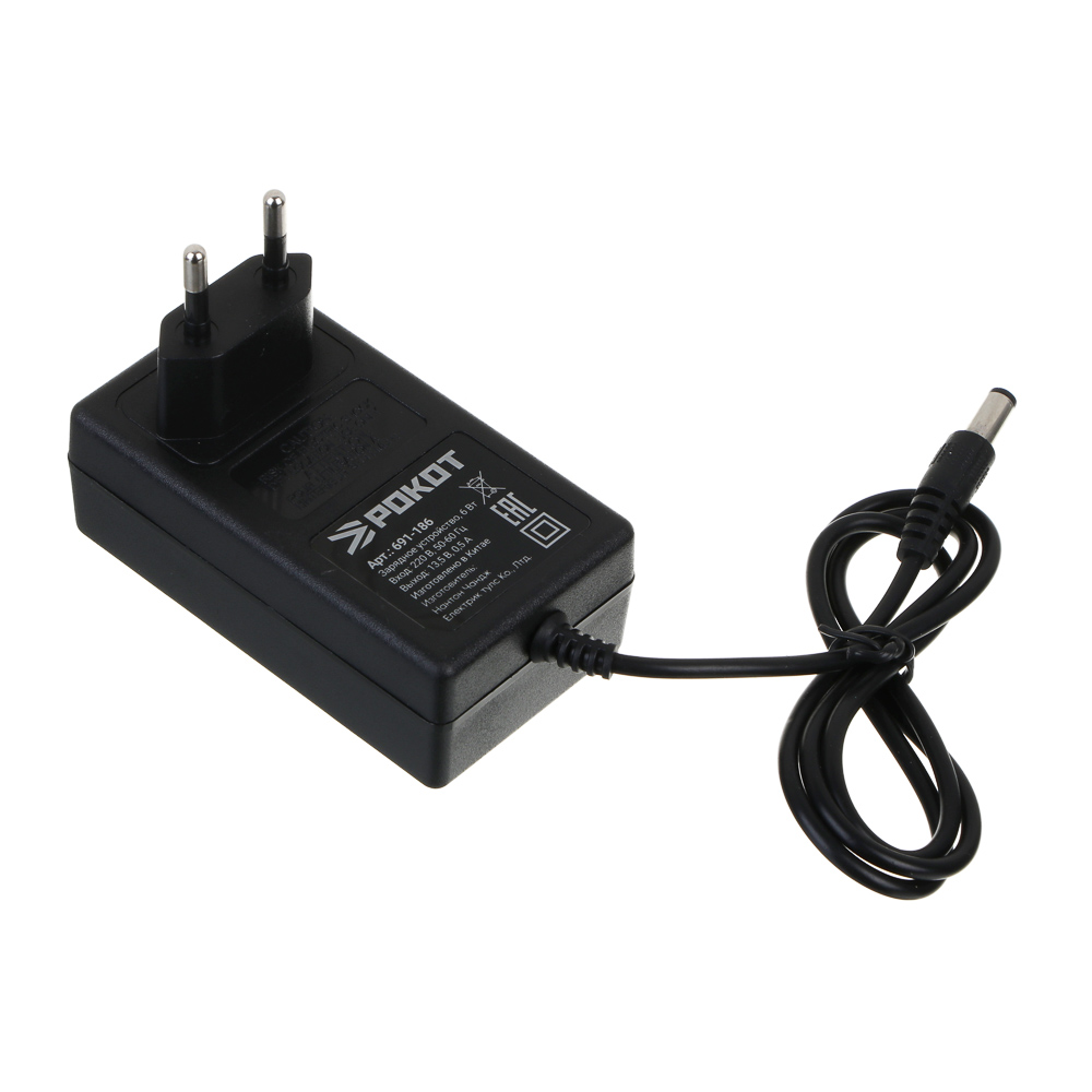 РОКОТ Электропила аккумуляторная, 1АКБ, шина 150мм, 2.0 А*ч Li-ion, пластик.кейс, арт.№ 691-186